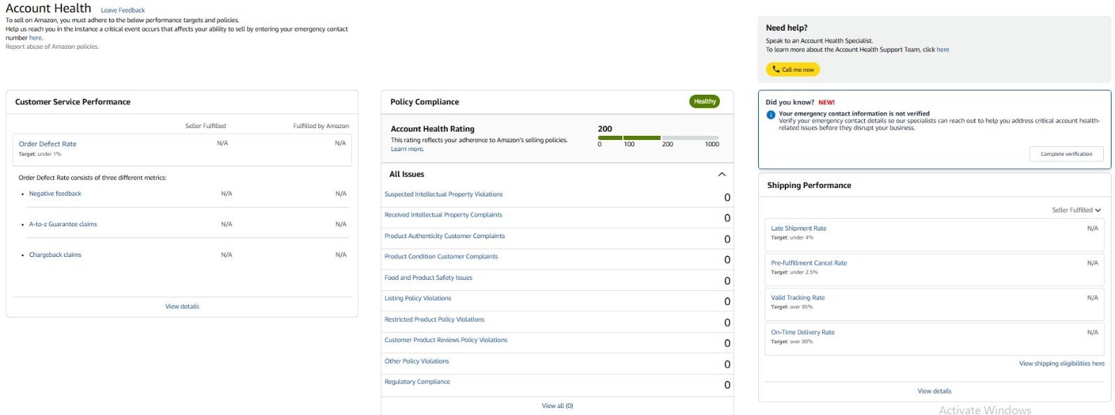 Account Health Dashboard